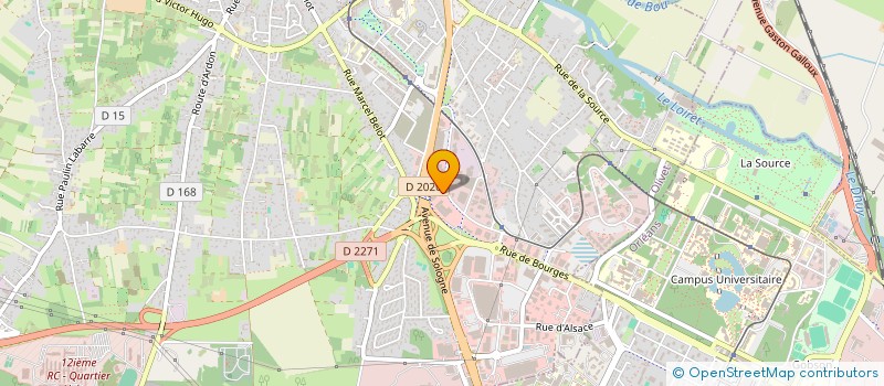 localisation de l'entreprise COMACLAR à OLIVET
