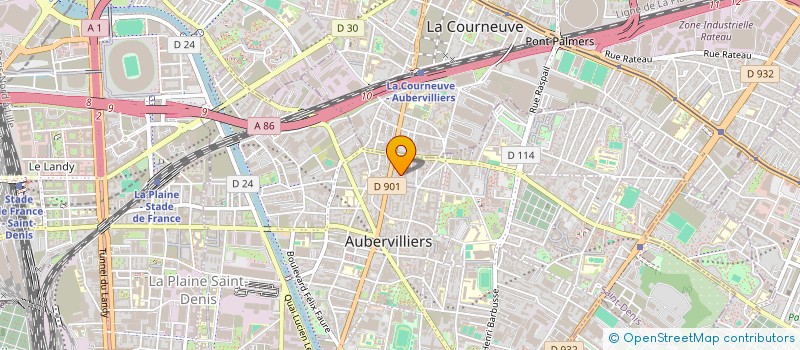 localisation de l'entreprise COMACO à AUBERVILLIERS