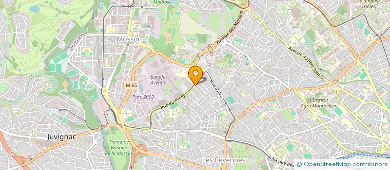 localisation de l'entreprise COMADAL à MONTPELLIER