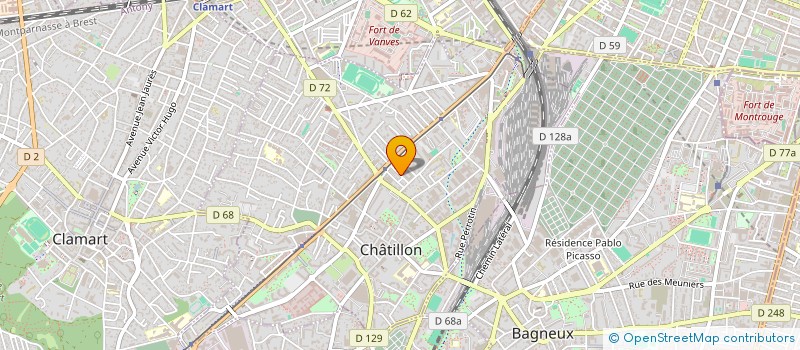 localisation de l'entreprise COMADIS à CHATILLON