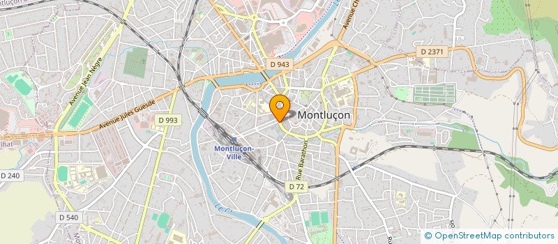 localisation de l'entreprise COMADOPT  MONTLUCON