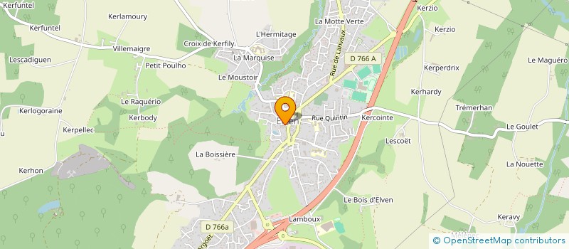 localisation de l'entreprise COMAE à ELVEN