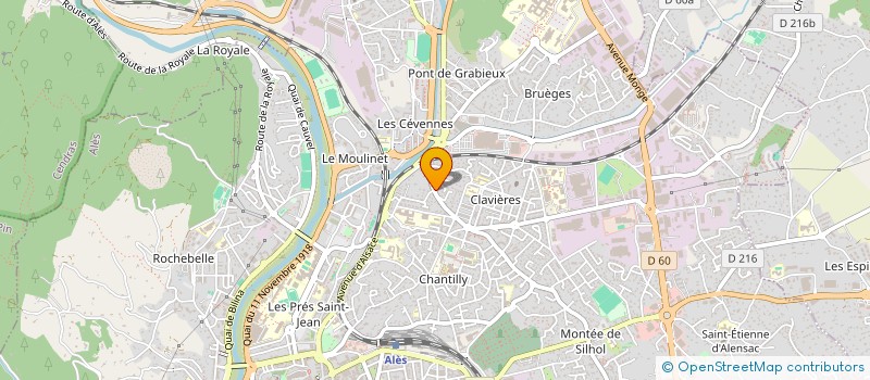 localisation de l'entreprise COMAFRUIT à ALES