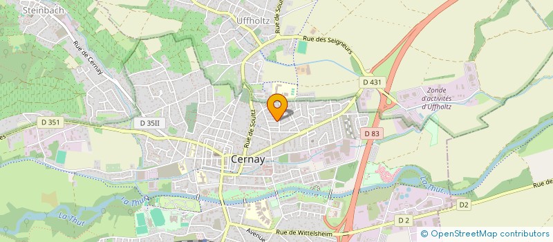 localisation de l'entreprise COMAGIE à CERNAY