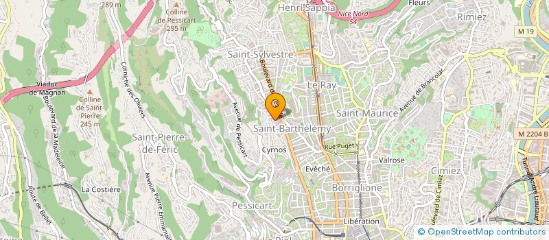 localisation de l'entreprise COMAL à NICE