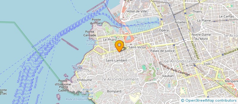 localisation de l'entreprise COMALIPA PRODUCTIONS (CP)  MARSEILLE
