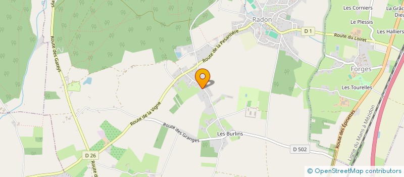 localisation de l'entreprise COMANCHEROS à ECOUVES