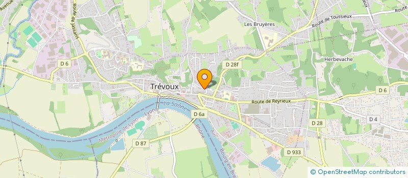 localisation de l'entreprise COMANE à TREVOUX