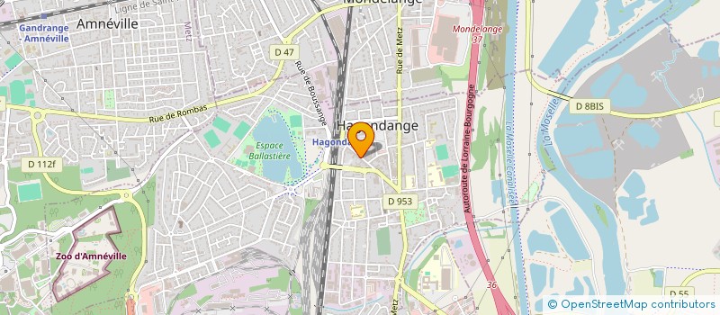 localisation de l'entreprise COMAP à MONDELANGE