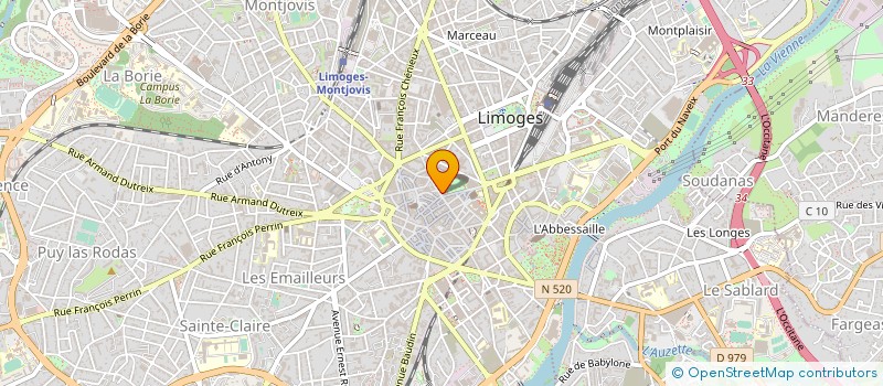 localisation de l'entreprise COMAPI à LIMOGES