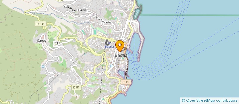 localisation de l'entreprise COMAR à BASTIA