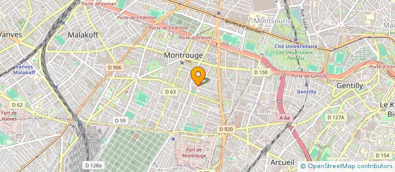 localisation de l'entreprise COMAR-M.G.D. FRANCE à MONTROUGE