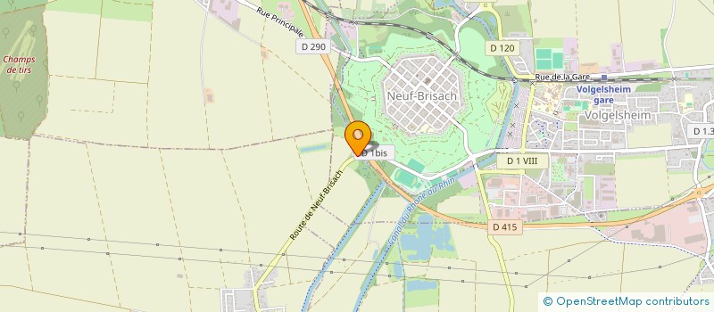 localisation de l'entreprise COMARHIN COMPT MATERIAUX RHIN à NEUF-BRISACH