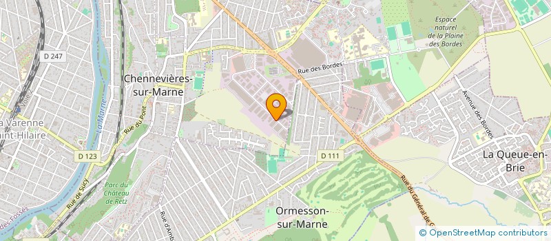 localisation de l'entreprise COMARTEX à CHENNEVIERES-SUR-MARNE
