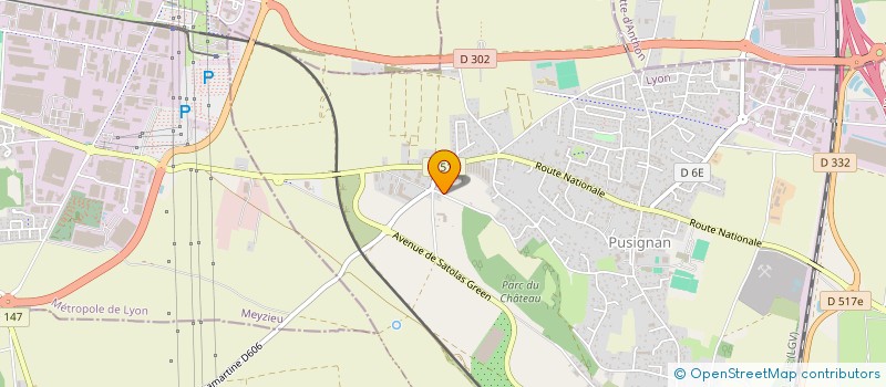 localisation de l'entreprise COMAS  PUSIGNAN