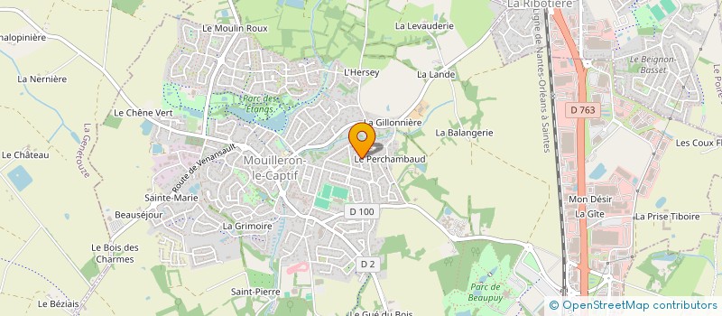 localisation de l'entreprise COMAS SAS à MOUILLERON-LE-CAPTIF