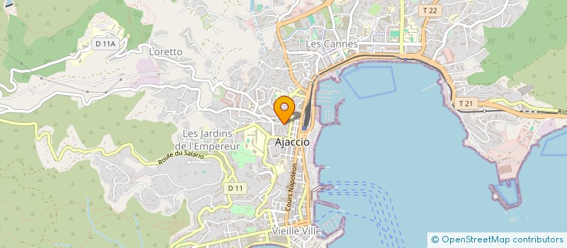 localisation de l'entreprise COMASA à AJACCIO