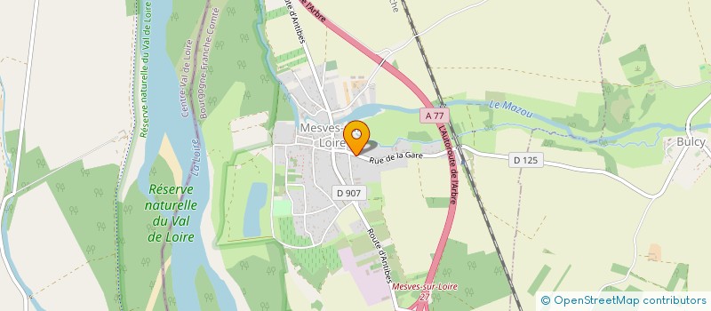 localisation de l'entreprise COMASE à MESVES-SUR-LOIRE