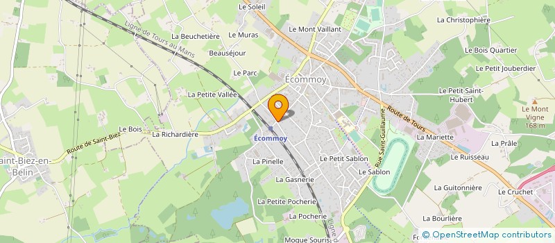 localisation de l'entreprise COMASPORT  ECOMMOY