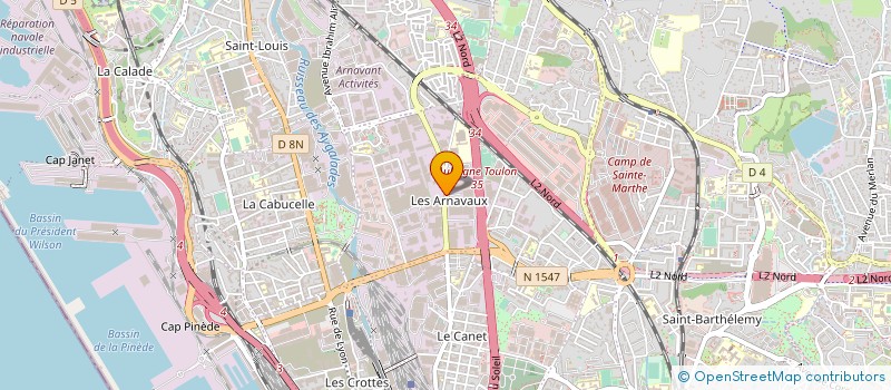 localisation de l'entreprise COMASUD à MARSEILLE