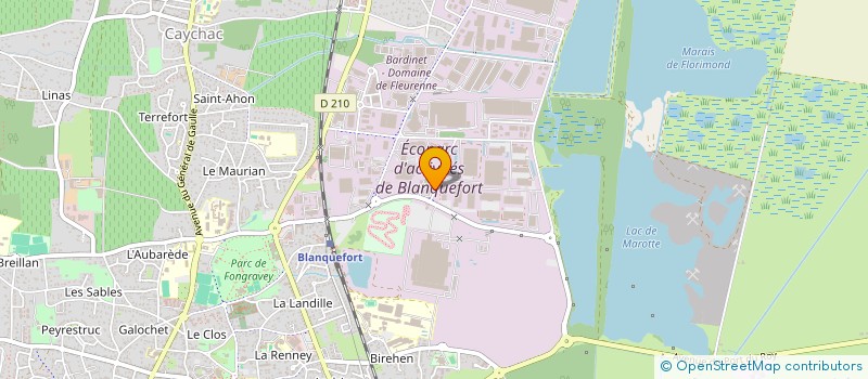 localisation de l'entreprise COMAT AQUITAINE à BLANQUEFORT