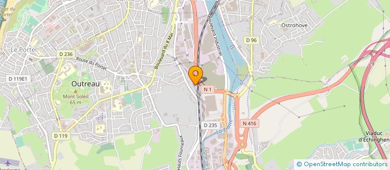localisation de l'entreprise COMATECH à OUTREAU