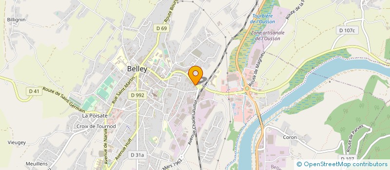 localisation de l'entreprise COMATEL SERVICE  BELLEY