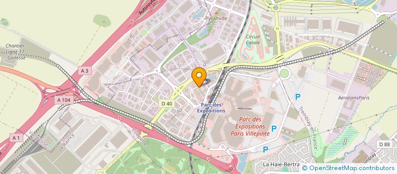 localisation de l'entreprise COMATELEC SCHREDER à VILLEPINTE