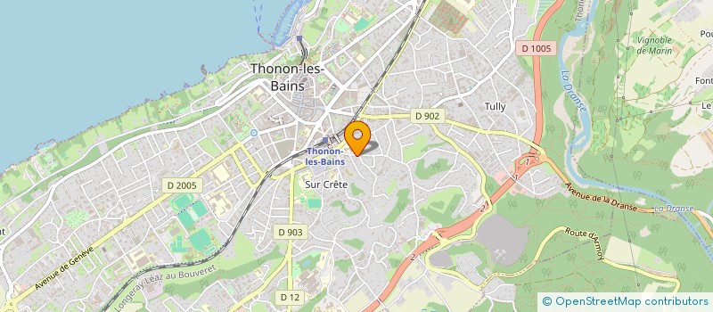 localisation de l'entreprise COMATI à THONON-LES-BAINS