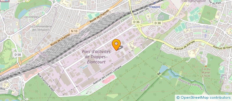 localisation de l'entreprise COMAU SCIAKY SA à TRAPPES