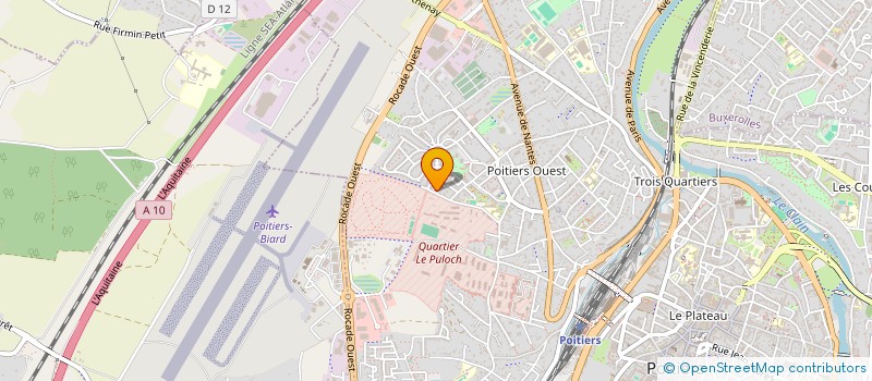 localisation de l'entreprise COMAVERRE à POITIERS