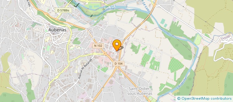 localisation de l'entreprise COMAVIA  AUBENAS