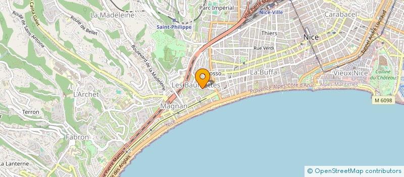 localisation de l'entreprise COMAX à NICE