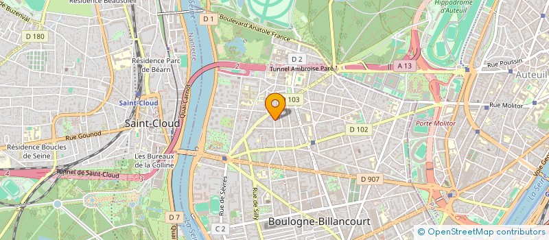 localisation de l'entreprise COMAX CAPITAL à BOULOGNE-BILLANCOURT