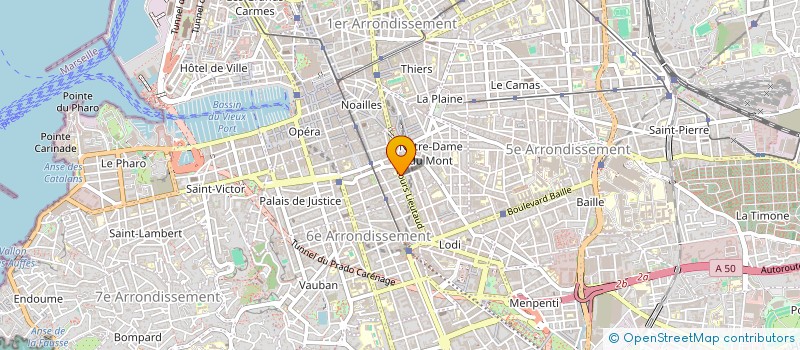 localisation de l'entreprise COMAX SCI à MARSEILLE