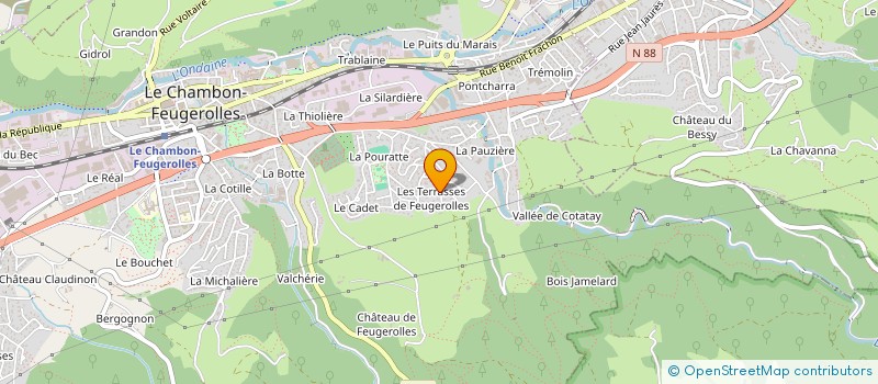 localisation de l'entreprise COMAXTOM  LE CHAMBON-FEUGEROLLES