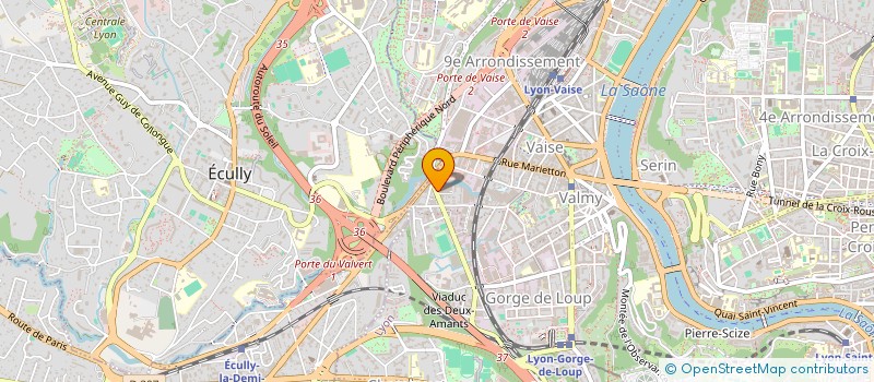 localisation de l'entreprise COMAZZI INTERNATIONAL à LYON
