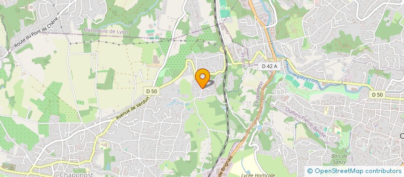 localisation de l'entreprise COMBALAT  CHAPONOST