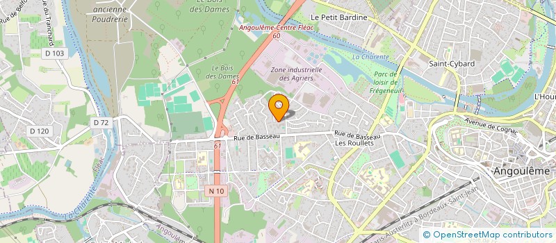 localisation de l'entreprise COMBARD HAYES à ANGOULEME