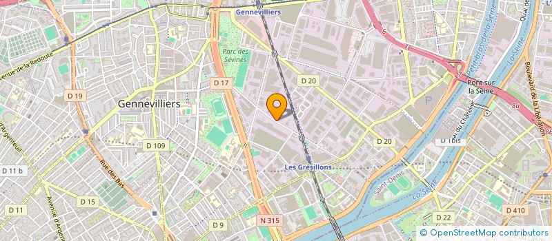 localisation de l'entreprise COMBARIEU à GENNEVILLIERS