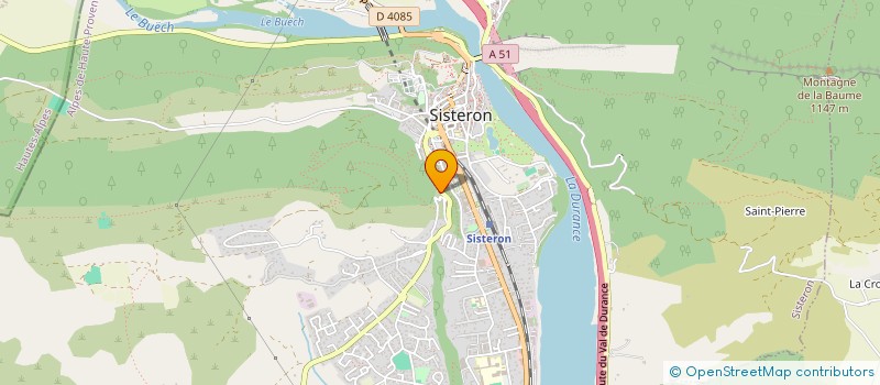 localisation de l'entreprise COMBAS MALHERBE  SISTERON