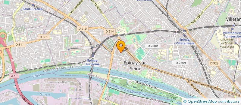 localisation de l'entreprise COMBAT SPORT ASSOCIATION à EPINAY-SUR-SEINE