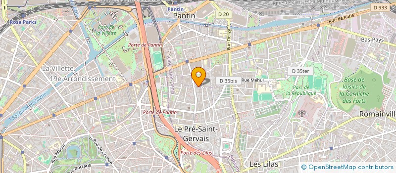 localisation de l'entreprise COMBATIF à PANTIN