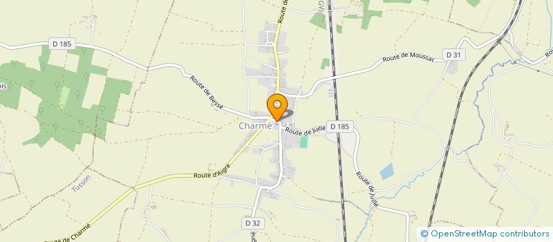 localisation de l'entreprise COMBATTANTS DE MOINS DE 20 ANS, GROUPEMENT DE LA CHARENTE à FOUQUEURE