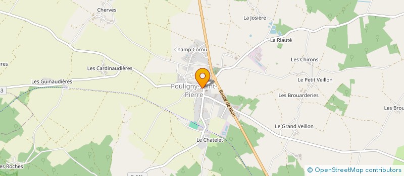localisation de l'entreprise COMBATTANTS VOLONTAIRES RESISTANCE ARMEE SECRETE FORCE FRANCAISE INTERIEUR GPE GUY DE BRECEY DE POULIGNY SAINT PIERRE à POULIGNY-SAINT-PIERRE