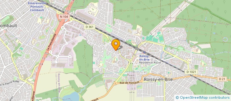 localisation de l'entreprise COMBAULT CONSTRUCTION ABILIO à ROISSY-EN-BRIE