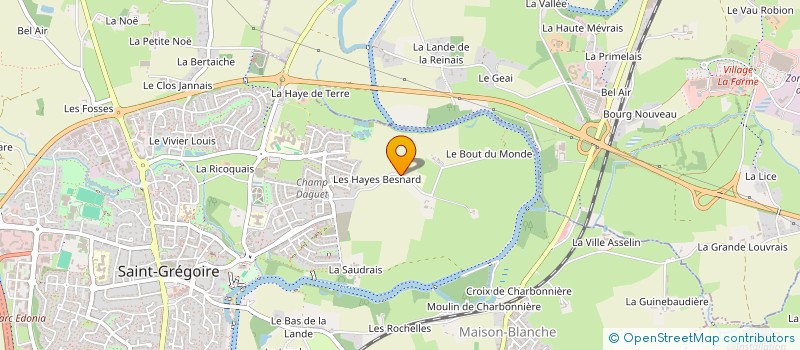 localisation de l'entreprise COMBAVA  SAINT-GREGOIRE