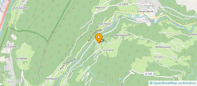 localisation de l'entreprise COMBAZ-DEVILLE ET FILS  QUEIGE