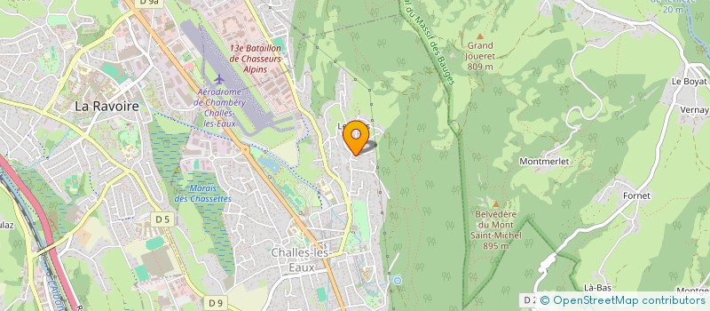 localisation de l'entreprise COMBAZ PARTICIPATIONS ET GESTION à CHALLES-LES-EAUX