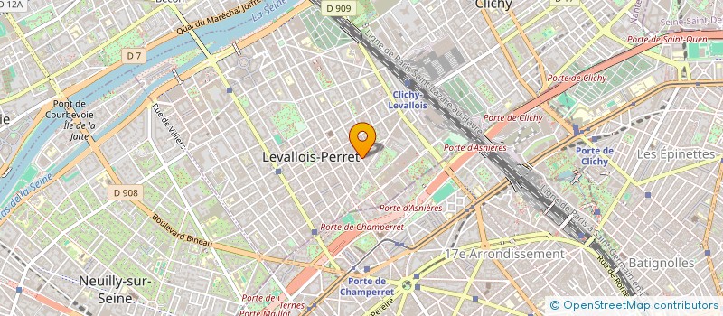 localisation de l'entreprise COMBE à LEVALLOIS-PERRET